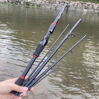 1.8/2.1M Telescopic Portable Lure Fishing Rod Hard Carbon Spinning Casting Bass Trout ML Pole Medium Power 4/5 Sections Carp Rod