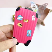 Travel Accessories Women Name Luggage Tags Cute Portable Label Silicon Luggage Suitcase Tags ID Addres Holder Baggage