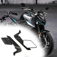 Motorcycle and electric vehicle modification - New large-angle fixed-wing rearview mirror - Aluminum universal blade reflective