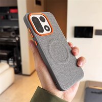 Luxury Magnetic PU Leather Cloth Texture Bumper Case For OnePlus 15 15R 15T 13 13R 1+Turbo 6 6V Magnetic Wireless Charging Cover