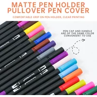 12 Colors Double Headed Acrylic Paint Markers Set with Gel Pen Art Drawing Painting Supplies Students Back To School Stationery