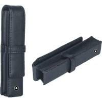 Men Business Sle Genuine Leather Cross-grain Pen Pocket Signature Pen Case Fountain Pen Protect Sleeve Retro Stationery Pen Bag