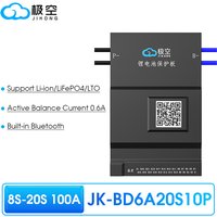 JIKONG JK BMS BD6A24S10P 100AH 8S 10S 12S 13S 14S 15S 16S 20S 24S with Active Balance Board Li-Ion Lifepo4 105ah Lto Battery