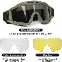 Explosion Proof Shooting Tactical Goggles Anti-impact CS War Game Airsoft Paintball Hunting Mounteering Goggles Glasses
