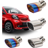 Car Stainless Steel Muffler Tail Throat Exhaust Pipe System Modification Exterior Accessories For Smart 453 Fortwo Forfour