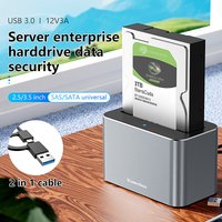 Blueendless 2.5/3.5 Inch SAS/SATA Hard Disk External Case Sata to USB 3.0 HDD Docking Station HDD Caddy Sata HDD Case HDD Box image 4
