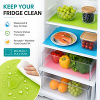 4-20Pcs EVA Fridge Liner Mat, Waterproof Anti-Oil Washable, Heat Insulation Pad for Refrigerator, Kitchen Cabinet Drawer