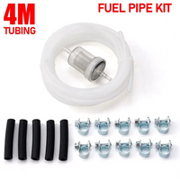 4M Fuel Tank Standpipe Kit Replaceable Parking Heater Fuel Line Kit for Eberspacher/ Webasto Heater Diesel Hose Clip