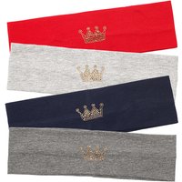 Baby Girls Casual Rhinestone Crown Cotton Headband Hair accessories New Toddler Kids Soft Elastic Hairbands Head Bands