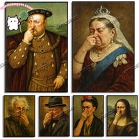 1PC Funny Art Posters Funny Celebrity Canvas Painting Wall Art Pictures Home Room Modern Bathroom Decoration Frameless