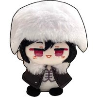 10cm Dostoevsky Pendant Plush Dolls Mini Soft Bungo Stray Dogs Keychain Bag Dolls Edogawa Rampo Plush Toys Dazai Osamu XMAS Gift