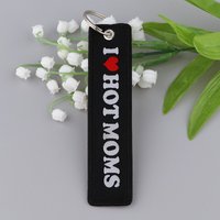1pcs Computer Pop-up Window Quotes Embroidered Key Fobs Keychains for Motorcycles Cars Keyring Fashion Accessories Gifts