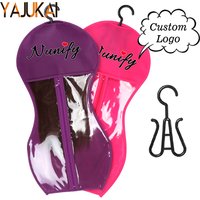 Wig Storage Bag With Hanger Custom Logo Personalized Black Dust-Proof Breathable Wig Showcase Bag For Home & Travel Organizer