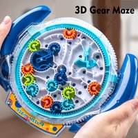 Intellectual Escape Maze Challenge, Maze Disk Gear Track Ball, Logic Training, Attention Enhancement, Children's Game Controller Toy, Parent-Child Interactive Hand-Eye Coordination Educational Toy,
