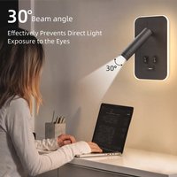 USB LED Wall Lamp 110V 220V Reading Light Spot Led Wall Sconce Indoor for Bedroom Living Room Study Wall Light Decor
