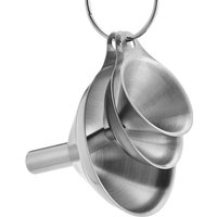 Stainless Steel Funnel Three-piece Set Mini Funnel Oil Spill Wine Spill Tool Liquid Dispenser Kitchen Funnel Set Entonnoir
