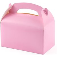30/50pcs Large Gable Boxes White Gift Boxes With Handles Baking Boxes Snack Boxes Paper Lunch Boxes Takeaway Boxes Wedding Party