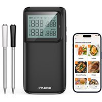 INKBIRD INT-12E-BW Muti-Sensor Meat Thermometer WiFi Bluetooth Dual Modes Cooking Thermometer with 2 Probes for BBQ Grill Smoker