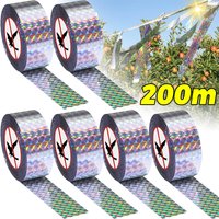 Reflective Scare Tapes Ribbon Bird Repellent Ribbon Bird Deterrent Tapes for Garden Farm Orchard Courtyard Pest Control Tools