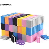 100pcs Mini Nail File 100/180 Disposable Nail Buffer Block Sponge Women Manicure Tool Nail Polish UV Gel Lime a Ongle Wholesale