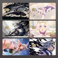Anime U-Umamusume Oguri Cap Credit Skin Cover Card Stickers 4PCS Film Bus Pass Front Decoration Bank Debit Waterproof