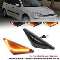 2PCS LED Dynamic Side Marker Turn Signal Light For Ford MONDEO 2000-2007 MK3 FOCUS MK1 1998-2004 Sequential Blinker Light