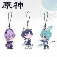 Genshin Impact Lohen Wanderer Durin Pattern Acrylic Keychain for Accessories Bag Pendant Key Chain Ring Keychain Jewelry Gift