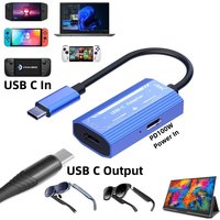 USB C to C Video Converter 4K@60Hz Display Adapter with PD100W for Laptop Switch to XREAL/VITURE One/RayNeo AR Glasses Monitor