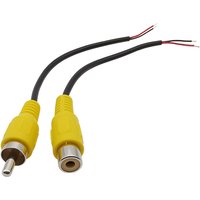 Adaptateur de prise mâle RCA/prise femelle, Audio et vidéo, prise AV RCA, connecteur de câble d'extension pour caméra vidéo, bricolage 15CM