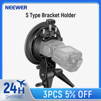 Neewer S-Type Bracket Holder with Bowens Mount for Speedlite Flash Snoot Softbox Beauty dish Reflector Umbrella