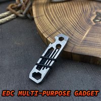 EDC Pocket Survival Tool Camping Screwdriver Bottle opener Wrench Key Chain Outdoor Tools Portable multi-function tool