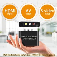 Carte de capture vidéo USB RCA S-video AV HDMI vers USB3.0, appareil d'enregistrement audio et vidéo pour diffusion en direct, compatible avec lecteurs Hi8 DVD VHS, PS3, PS4 et PC.
