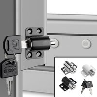 2 Keys 1 Set Sliding Door Window Locks with Baby Child Safety Protection Antitheft Aluminum Alloy Door Security Lock Catches