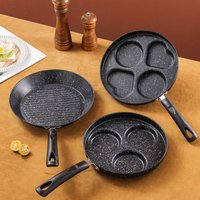 SUSU 1PC Multi-Hole Non-Stick Egg Pan Maifan Stone Egg Burger Pan Special Pot Compatible With Induction Cookers