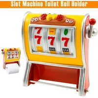 Toilet Roll Holder Resin Slot Machine Toilet Paper Dispenser Fun Bathroom Decoration Wall mounted Tissue Mount Holder for Home