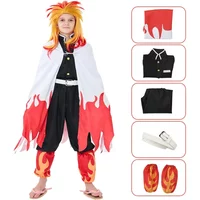 Anime Kimetsu No Yaiba Rengoku Kyoujurou Cosplay Costumes Rengoku Kyoujurou Halloween Costumes Role Play Clothing Party Uniform