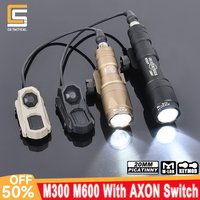WADSN Surefir M600 M600C Tactical Flashlight Airsoft Hunting Aisoft WeaponScout Light Axon Dual Function Switch Picatinny Rail