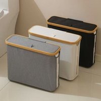 Large Capacity Toilet Paper Storage Basket Folding Oxford Cloth Large Paper Holder with Handle Waterproof Visible Tissue Holder