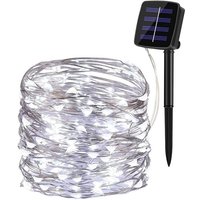 Solar-LED-Licht für den Außenbereich, wasserdicht, Lichterkette, Girlande, Weihnachtsdekoration, Hochzeit, Garten, Party, Hof, Silvester, Dekorationen