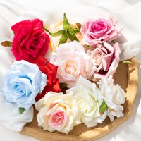 50/100pcs Artificial Flower Silk Rose Wedding Arch Home Room Festival Party Decor Christmas Wreath DIY Gift Prop Scrapbook Garde image 4