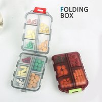 Dual Layer Organizer 10 Compartment Portable Mini Travel Pill Box High Quality for Medicine And Vitamins