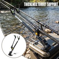Thickened Double Head Fishing Rod Holder Retractable Support Stand Adjustable Multi-purpose Fishing Pole Bracket For Fishing