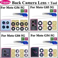 Ori Back Camera Glass For Motorola Moto G84 G85 G56 G54 Rear Camera Lens With Adhesive And Remove Tools Replacement