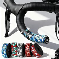 Road Bike Handlebar Tapes EVA/PU Shock Bicycle Handle Bar Tape W/Bar End Plugs Anti-Slip Anti-Vibration Handle Wrap Belts Bartap