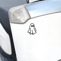 Cute Ghost Sticker Set, Waterproof Vinyl Decals for Motorcycle, Car, Laptop, DIY Decor, Red & Black