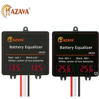 MAZAVA Battery Equalizer HC01 2 x 24V 2x12V Display Batteries 2S 24V 48V Active Voltage Lead Acid Li li-ion LiFePO4 Battery