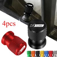 Car Wheel Tire Valve Caps Tyre Stem Covers Airdust Waterproof For Hyundai N LINE i30 i20 Sonata Tucson Elantra Auto Accessories