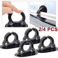 2/4 Pcs Paddle Storage Holder Plastic Rubber Boat Paddle Holder Clips Oar Keeper for Kayaks Canoes Rowing Boats Inflatable Boat
