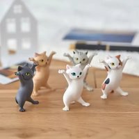 Models Dancing Cat Figure Decoration Animation Cat Model Fashion Toy Enchanting Cat Capsule Toy Doll Cake Decoration image 3