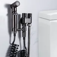 Handheld Toilet Bidet Faucet Sprayer Stainless Steel Bathroom Bidet Spraye Set Hand Sprayer Shower Head Self Cleaning No Punch